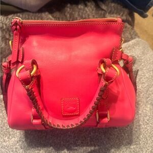 Dooney & Bourke Florentine MICRO satchel in fuchsia NWT
